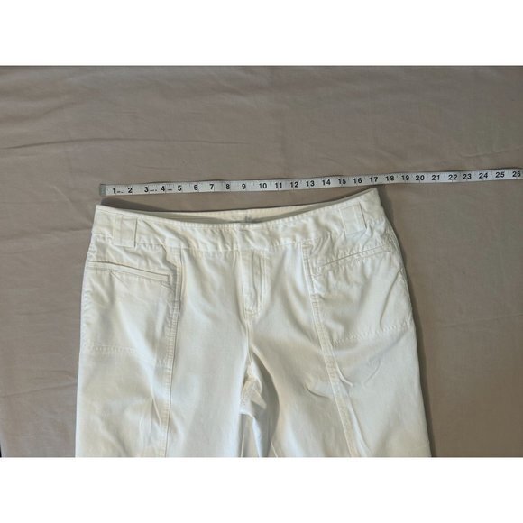 Women's Coldwater Creek Natural Fit White Capri Pants Size 16 Petite - Picture 6 of 10